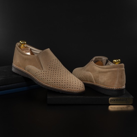 *Pantofi din piele naturala COD 006 NISIP - Pantofi - oferit de unuplusunugratis.ro