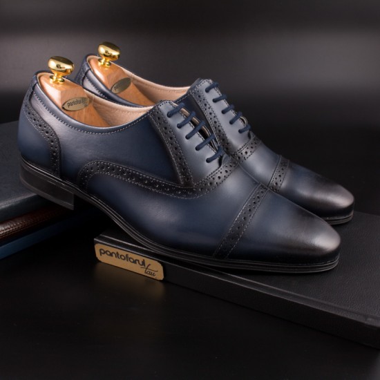 *Pantofi din piele naturala 894 BLEUMARIN - Pantofi - oferit de unuplusunugratis.ro