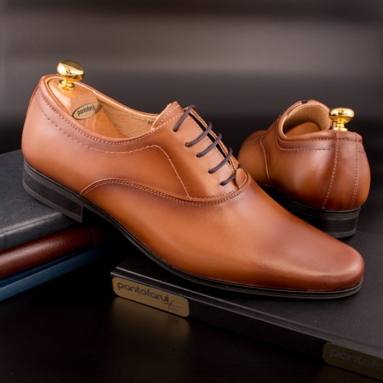Pantofi din piele naturala 888 MARO DESCHIS - Pantofi - oferit de unuplusunugratis.ro